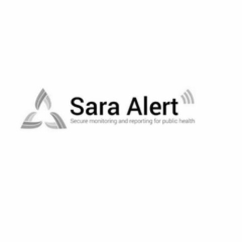 SARA ALERT SECURE MONITORING AND REPORTING FOR PUBLIC HEALTH Logo (USPTO, 05/26/2020)