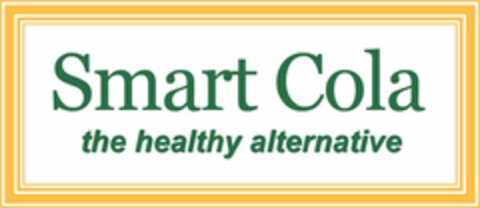 SMART COLA THE HEALTHY ALTERNATIVE Logo (USPTO, 21.07.2020)