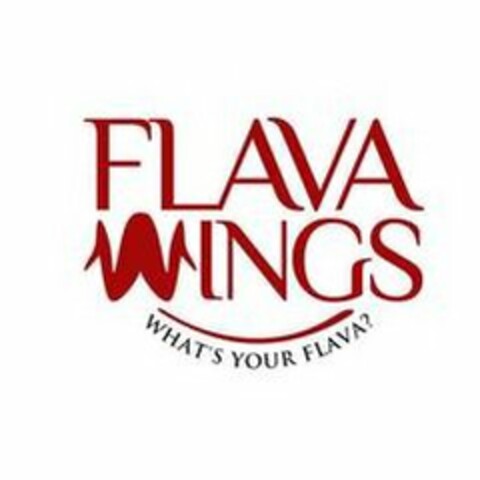 FLAVA WINGS WHAT'S YOUR FLAVA? Logo (USPTO, 20.08.2020)