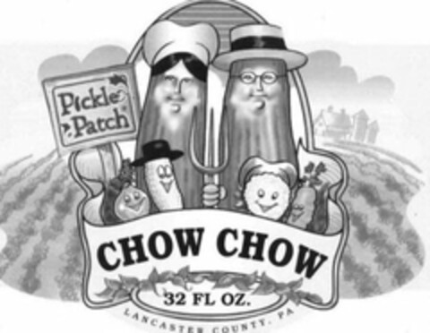 PICKLE PATCH CHOW CHOW 32 FL OZ. LANCASTER COUNTY, PA Logo (USPTO, 15.01.2009)