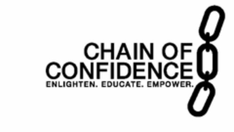 CHAIN OF CONFIDENCE ENLIGHTEN. EDUCATE. EMPOWER. Logo (USPTO, 04.03.2009)