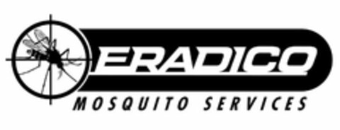 ERADICO MOSQUITO SERVICES Logo (USPTO, 23.09.2010)