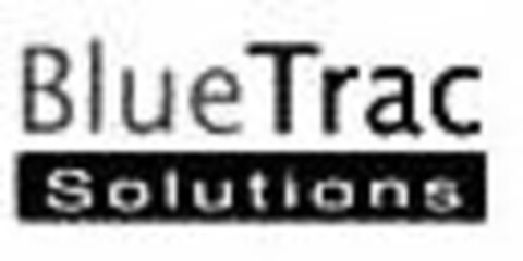 BLUETRAC SOLUTIONS Logo (USPTO, 03/28/2011)