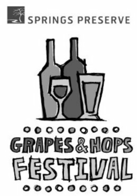 SPRINGS PRESERVE GRAPES & HOPS FESTIVAL Logo (USPTO, 08.08.2011)