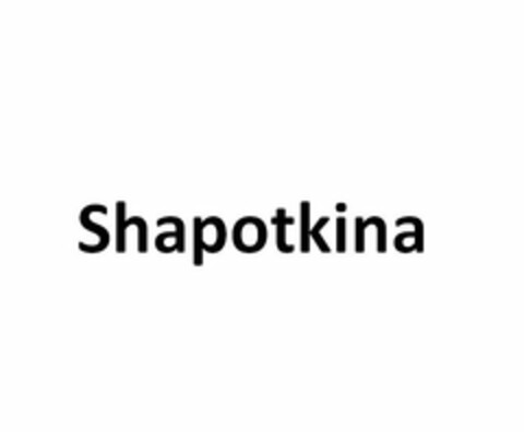 SHAPOTKINA Logo (USPTO, 07/18/2013)