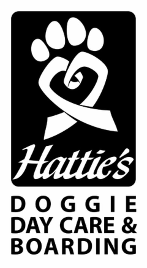 HATTIE'S DOGGIE DAY CARE & BOARDING Logo (USPTO, 08/29/2013)