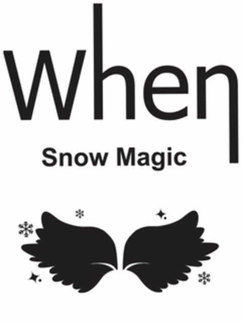 WHEN SNOW MAGIC Logo (USPTO, 12/10/2013)