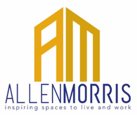 AM ALLEN MORRIS INSPIRING SPACES TO LIVE AND WORK Logo (USPTO, 02.04.2014)