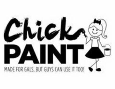 CHICK PAINT MADE FOR GALS, BUT GUYS CANUSE IT TOO! Logo (USPTO, 07/14/2014)