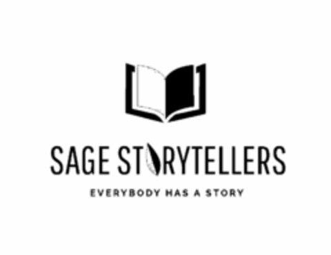 SAGE STORYTELLERS EVERYBODY HAS A STORY Logo (USPTO, 05/15/2015)