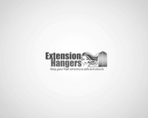 EXTENSION HANGERS KEEP YOUR HAIR EXTENSIONS SAFE AND SECURE Logo (USPTO, 15.07.2015)