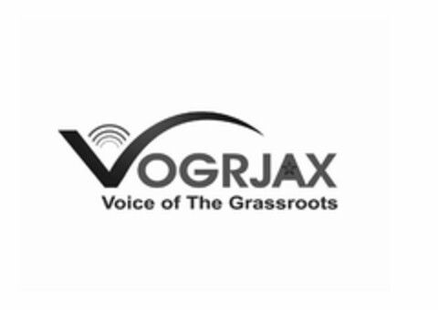 VOGRJAX VOICE OF THE GRASSROOTS Logo (USPTO, 11/16/2015)