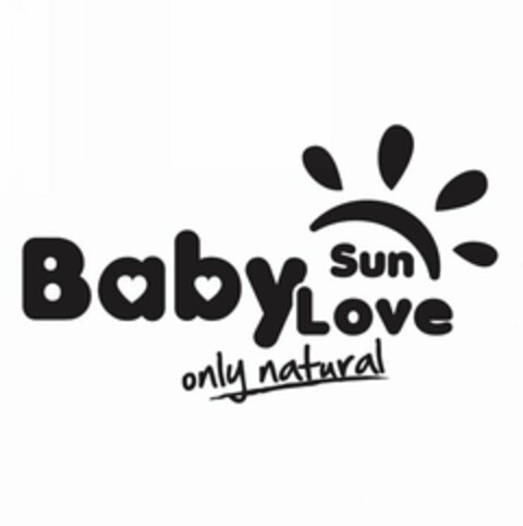 BABY SUN LOVE ONLY NATURAL Logo (USPTO, 17.12.2015)