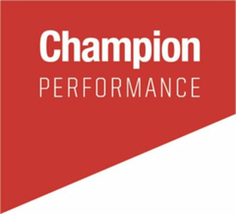 CHAMPION PERFORMANCE Logo (USPTO, 24.07.2017)