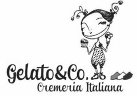 GELATO & CO. CREMERIA ITALIANA Logo (USPTO, 27.11.2017)