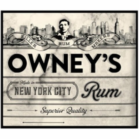 OWNEY'S MADE IN NEW YORK CITY RUM SUPERIOR QUALITY KILLER RUM MAKERS Logo (USPTO, 04/19/2018)