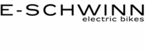 E-SCHWINN ELECTRIC BIKES Logo (USPTO, 22.10.2018)