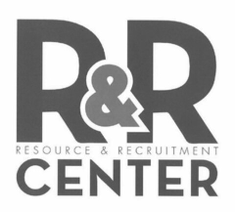 R&R RESOURCE & RECRUITMENT CENTER Logo (USPTO, 05/28/2019)