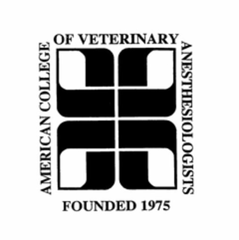 AMERICAN COLLEGE OF VETERINARY ANESTHESIOLOGISTS FOUNDED 1975 Logo (USPTO, 04.03.2009)