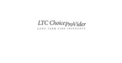 LTC CHOICE PROVIDER LONG TERM CARE INSURANCE Logo (USPTO, 06/04/2009)