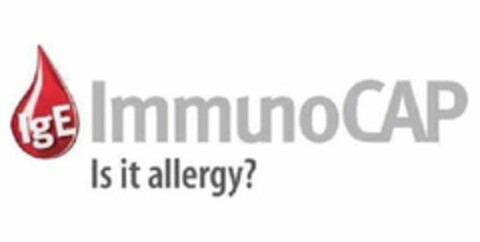 IGE IMMUNOCAP IS IT ALLERGY? Logo (USPTO, 01/21/2010)