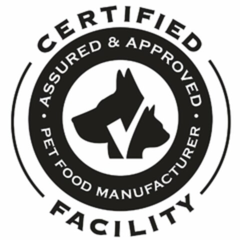 CERTIFIED · ASSURED & APPROVED PET FOOD MANUFACTURER · FACILITY Logo (USPTO, 01.09.2011)