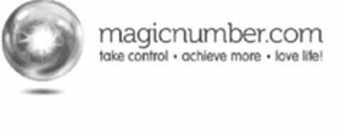 MAGICNUMBER.COM TAKE CONTROL ACHIEVE MORE LOVE LIFE! Logo (USPTO, 06.09.2011)