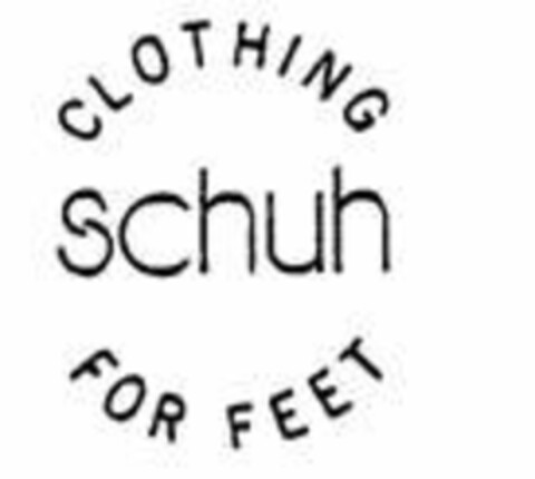 SCHUH CLOTHING FOR FEET Logo (USPTO, 28.09.2011)