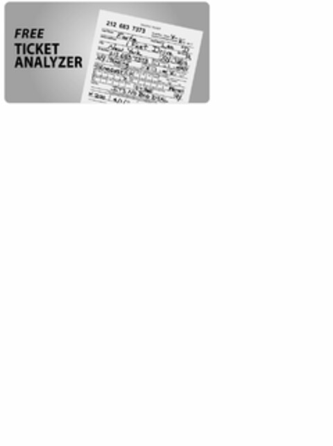 FREE TICKET ANALYZER Logo (USPTO, 01/10/2012)