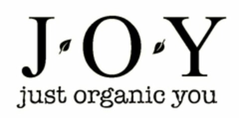 J O Y JUST ORGANIC YOU Logo (USPTO, 23.08.2012)