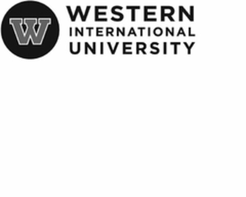 W WESTERN INTERNATIONAL UNIVERSITY Logo (USPTO, 29.04.2013)