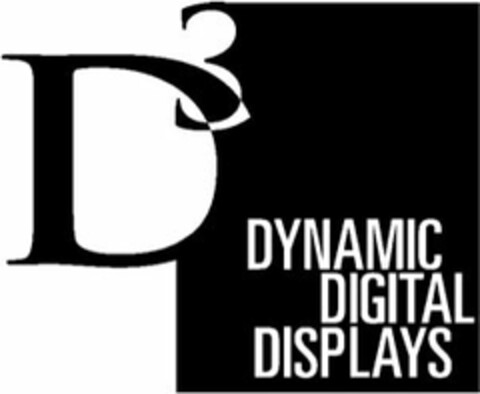 D3 DYNAMIC DIGITAL DISPLAYS Logo (USPTO, 19.07.2013)