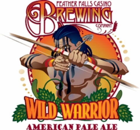 FEATHER FALLS CASINO BREWING COMPANY WILD WARRIOR AMERICAN PALE ALE Logo (USPTO, 12/11/2013)