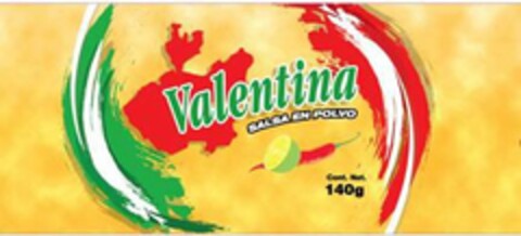 VALENTINA SALSA EN POLVO COST. NET. 140G Logo (USPTO, 07/01/2014)