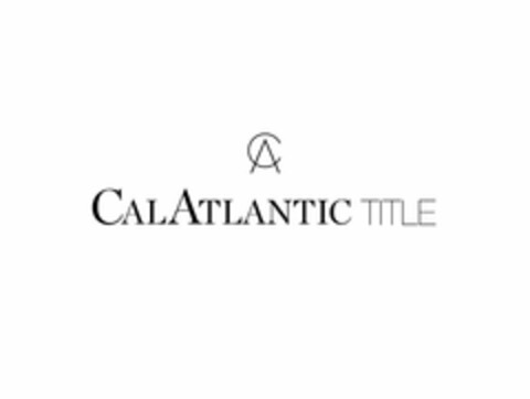 CA CALATLANTIC TITLE Logo (USPTO, 28.09.2015)
