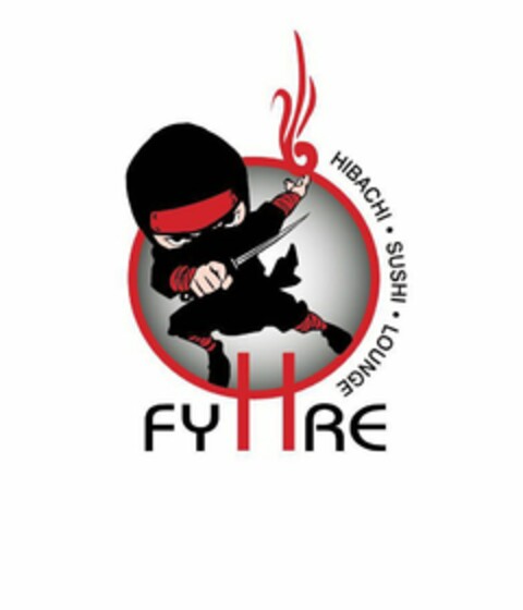 FYHRE HIBACHI · SUSHI · LOUNGE Logo (USPTO, 20.05.2016)