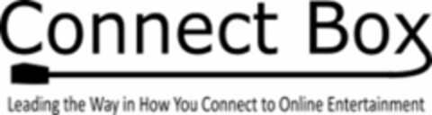 CONNECT BOX LEADING THE WAY IN HOW YOU CONNECT TO ONLINE ENTERTAINMENT Logo (USPTO, 06.11.2016)