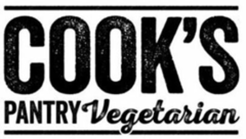 COOK'S PANTRY VEGETARIAN Logo (USPTO, 06.01.2017)