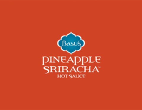 BASU'S PINEAPPLE SRIRACHA HOT SAUCE Logo (USPTO, 18.04.2017)