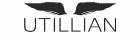 THE MARK CONSISTS OF THE WORD "UTILLIAN" IN SIMPLE FONT, WITH ILLUSTRATION OF WINGS ON TOP. Logo (USPTO, 11/17/2017)