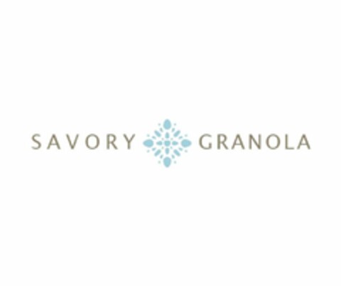 SAVORY GRANOLA Logo (USPTO, 01/23/2018)