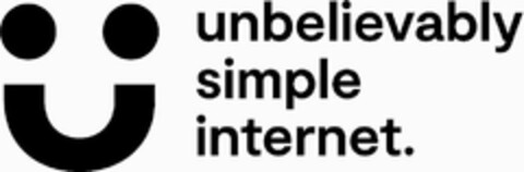 UNBELIEVABLY SIMPLE INTERNET. Logo (USPTO, 29.07.2019)