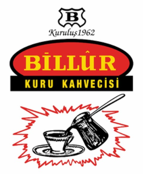 B KURULUS 1962 BILLUR KURU KAHVECISI Logo (USPTO, 12.08.2020)