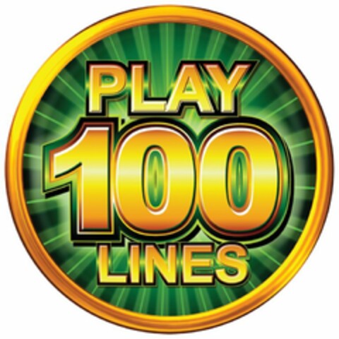 PLAY 100 LINES Logo (USPTO, 06/15/2009)