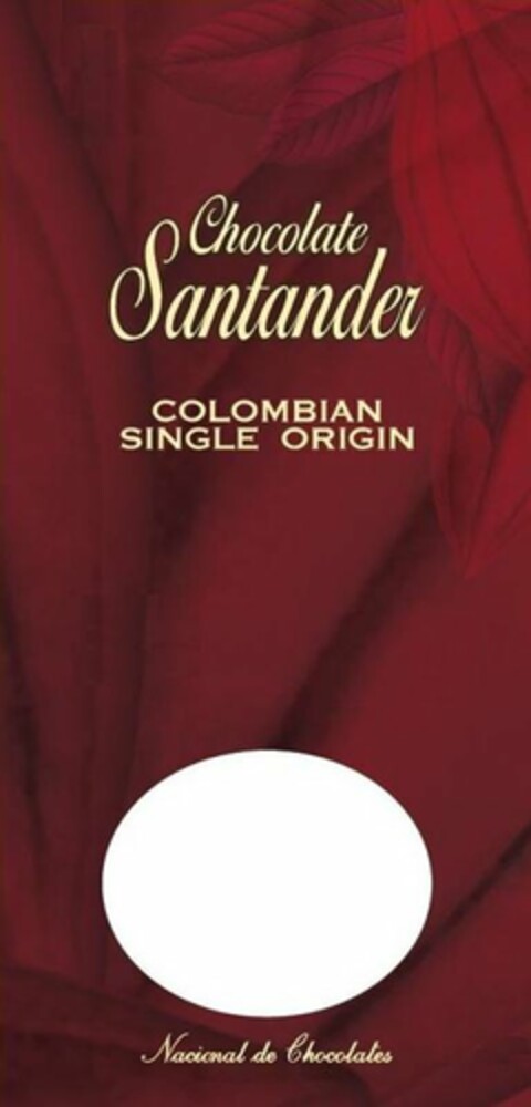 CHOCOLATE SANTANDER COLOMBIAN SINGLE ORIGIN NACIONAL DE CHOCOLATES Logo (USPTO, 08.11.2009)