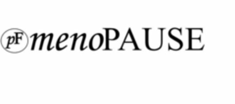 PF MENOPAUSE Logo (USPTO, 10.02.2015)