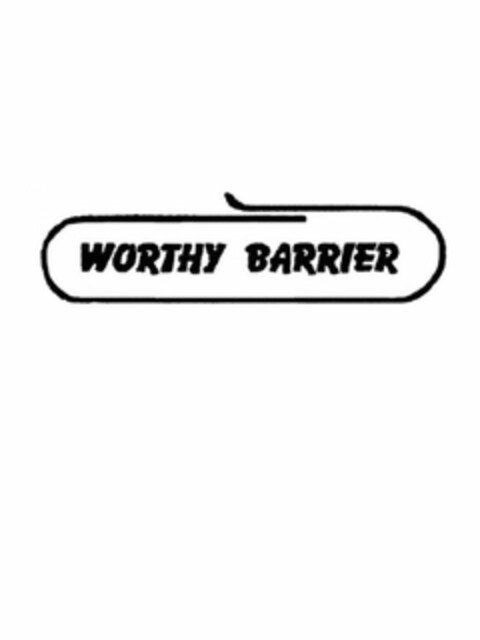 WORTHY BARRIER Logo (USPTO, 06/02/2015)