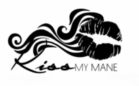 KISS MY MANE Logo (USPTO, 30.06.2015)