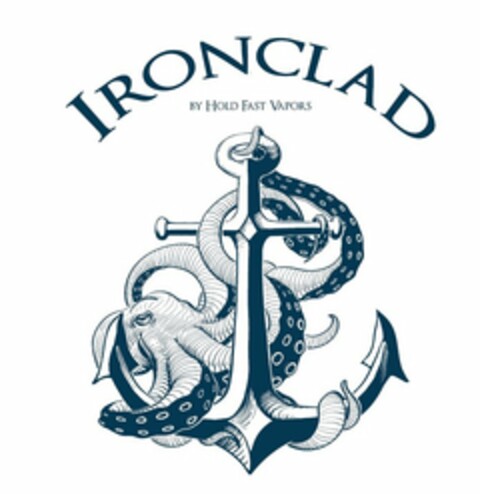 IRONCLAD BY HOLD FAST VAPORS Logo (USPTO, 17.08.2015)