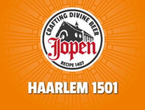 JOPEN CRAFTING DIVINE BEER RECIPE 1407 HAARLEM 1501 Logo (USPTO, 12/31/2015)